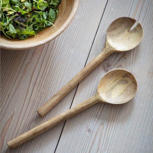 Midford Natural Salad Servers
