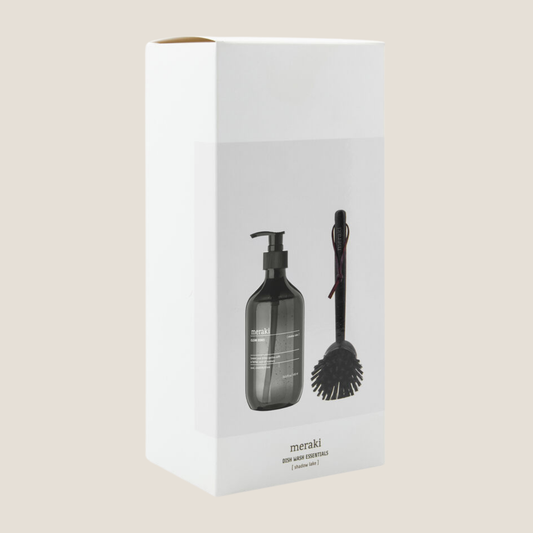 Meraki Gift Box, Shadow Lake Dish Wash & Black Brush