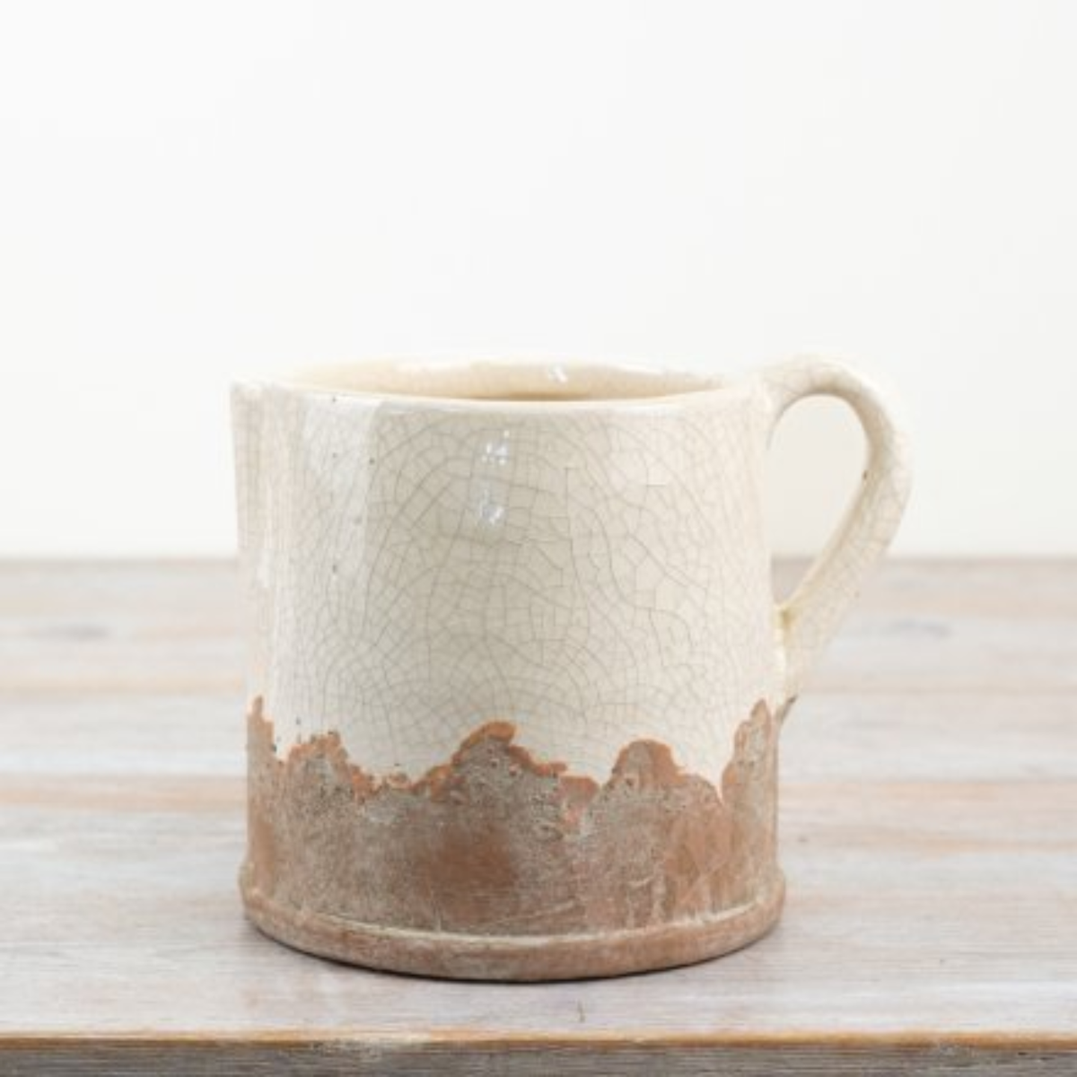 Ido Cream & Terracotta Jug Vase