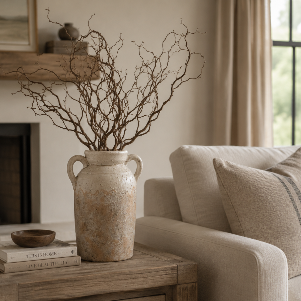 Distressed Urn Vase