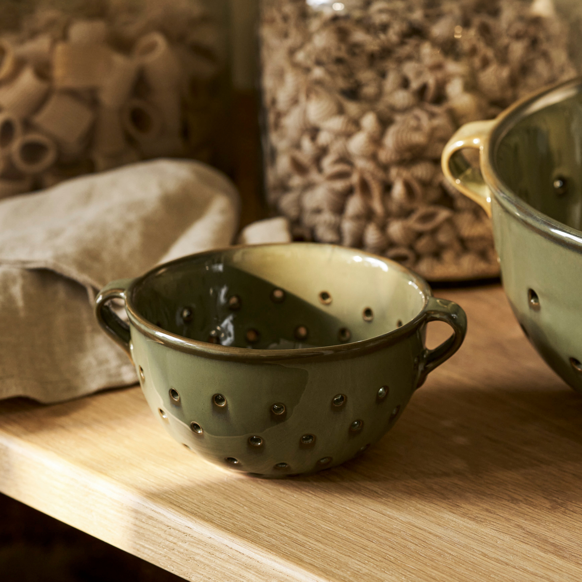 Ithaca Moss Stoneware Berry Bowl