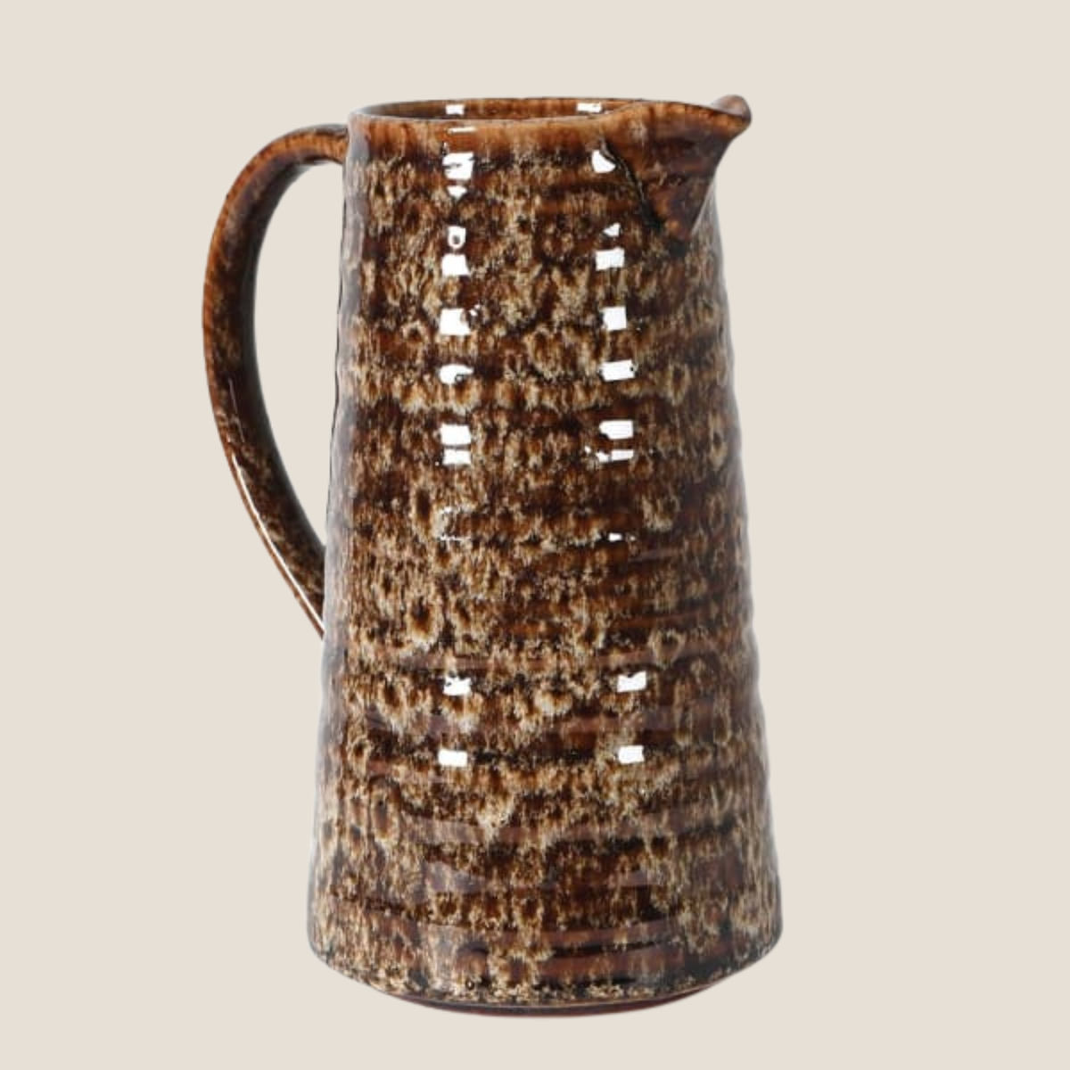 Mottled Brown Jug - Large