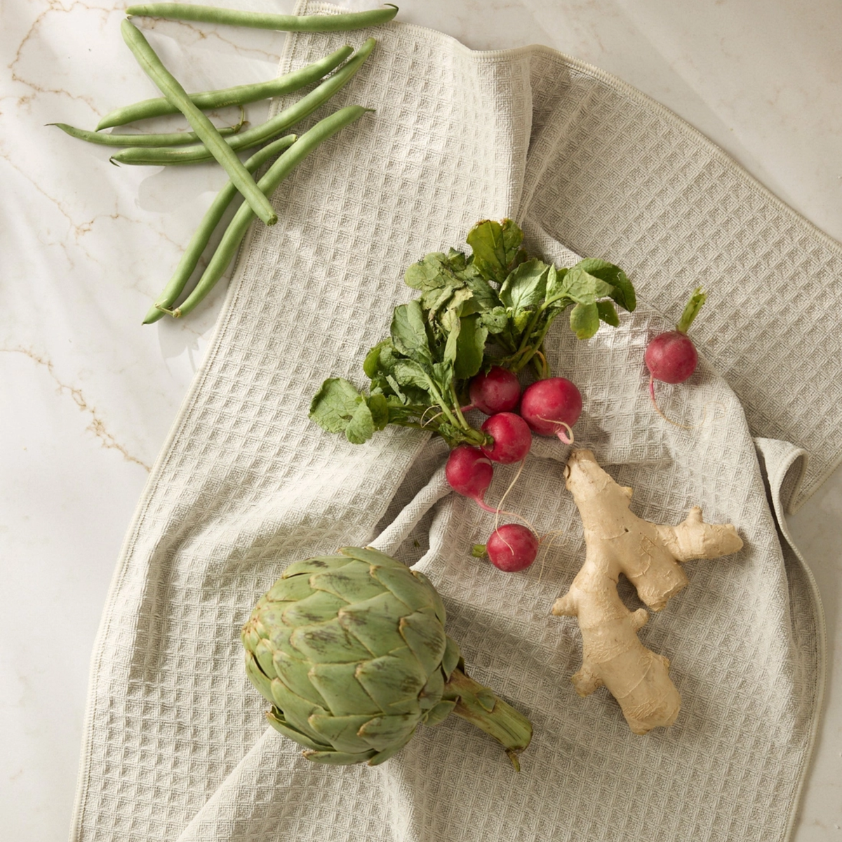 Geometry Vanilla Truffle Hand Towel