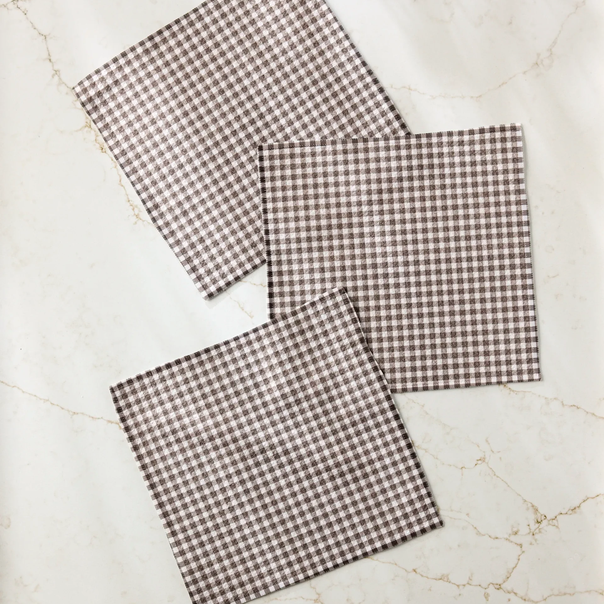 Geometry Whidbey Check Dishcloth Set, 3pk