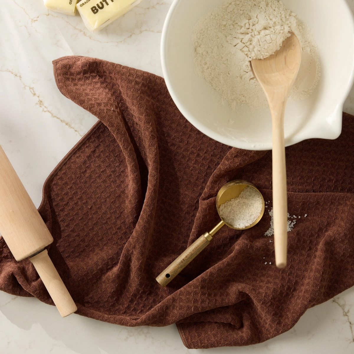 Geometry Maple Truffle Hand Towel
