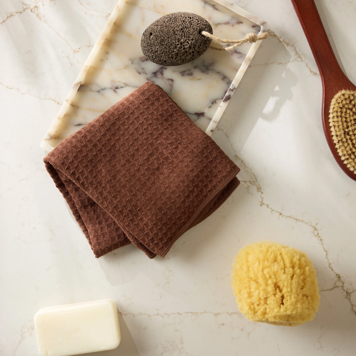 Geometry Maple Truffle Hand Towel