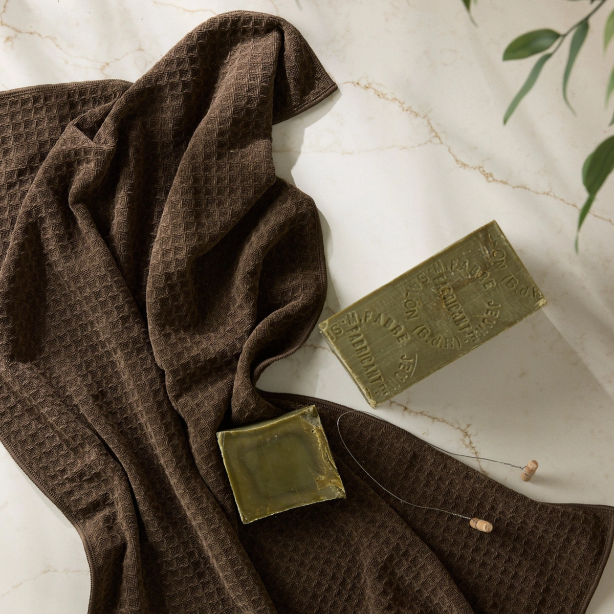 Geometry Espresso Truffle Hand Towel