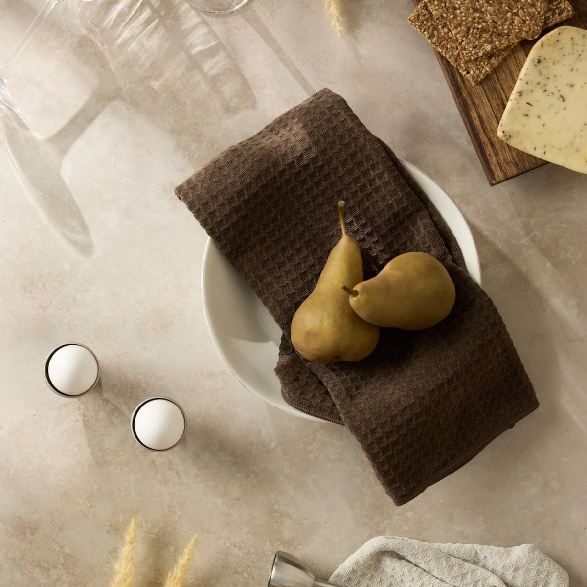 Geometry Espresso Truffle Hand Towel