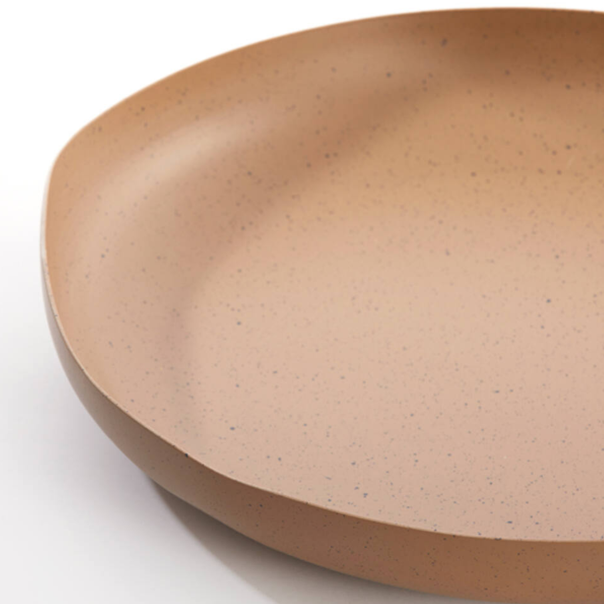 Anzio Large Metal Platter - Terra Brown