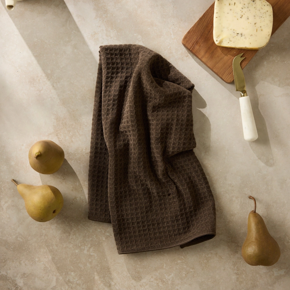 Geometry Espresso Truffle Hand Towel