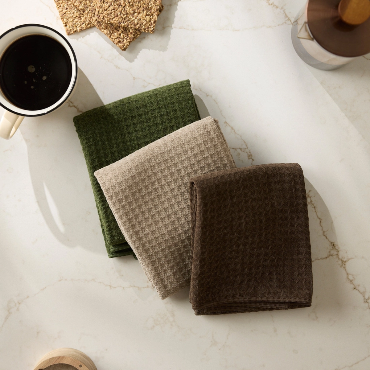 Geometry Espresso Truffle Hand Towel
