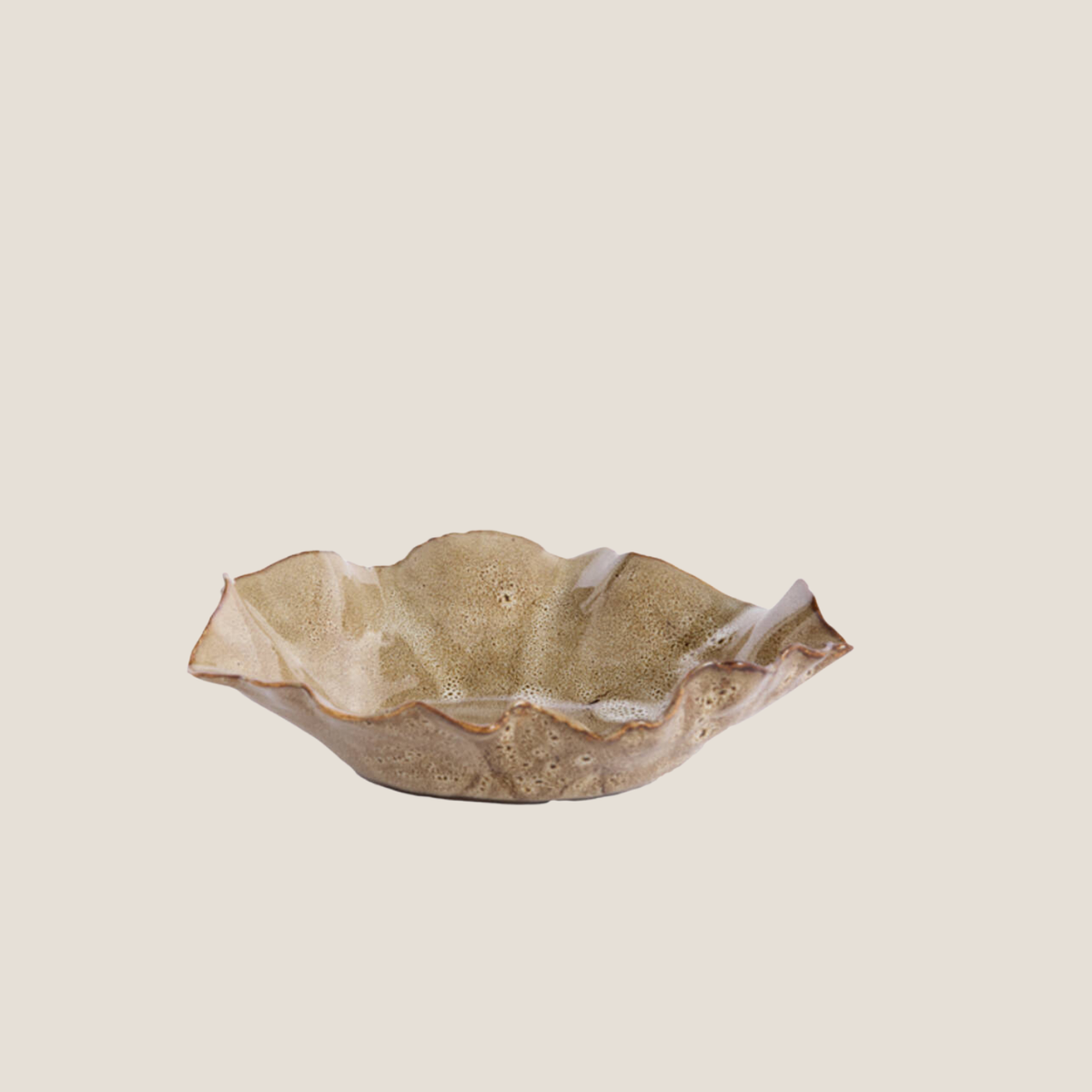 Banda Ceramic Bowl - Brown