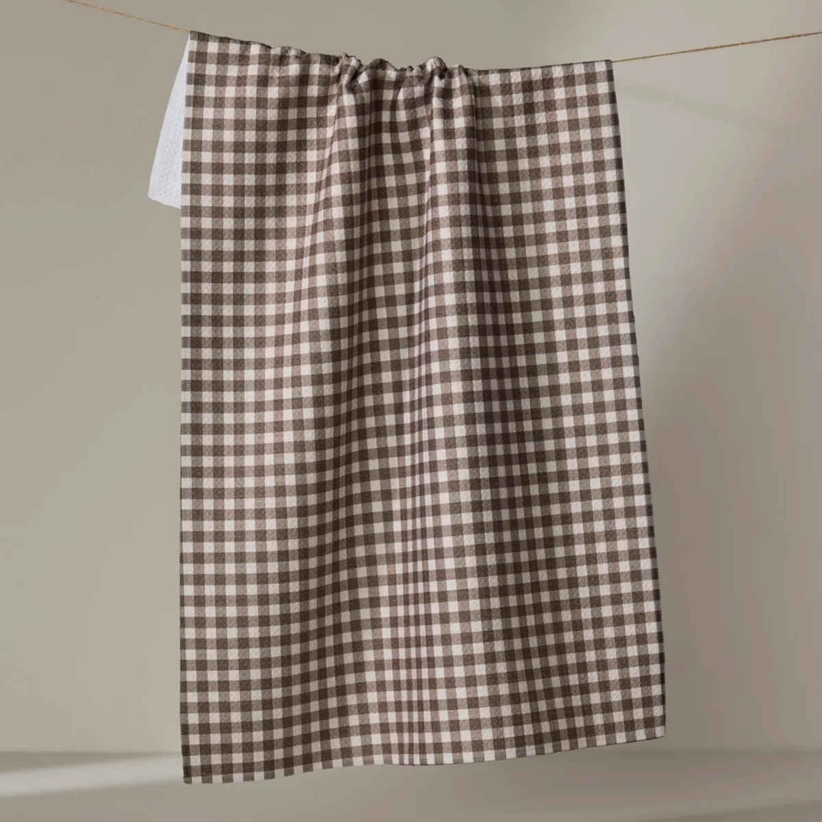 Geometry Whidbey Check Tea Towel