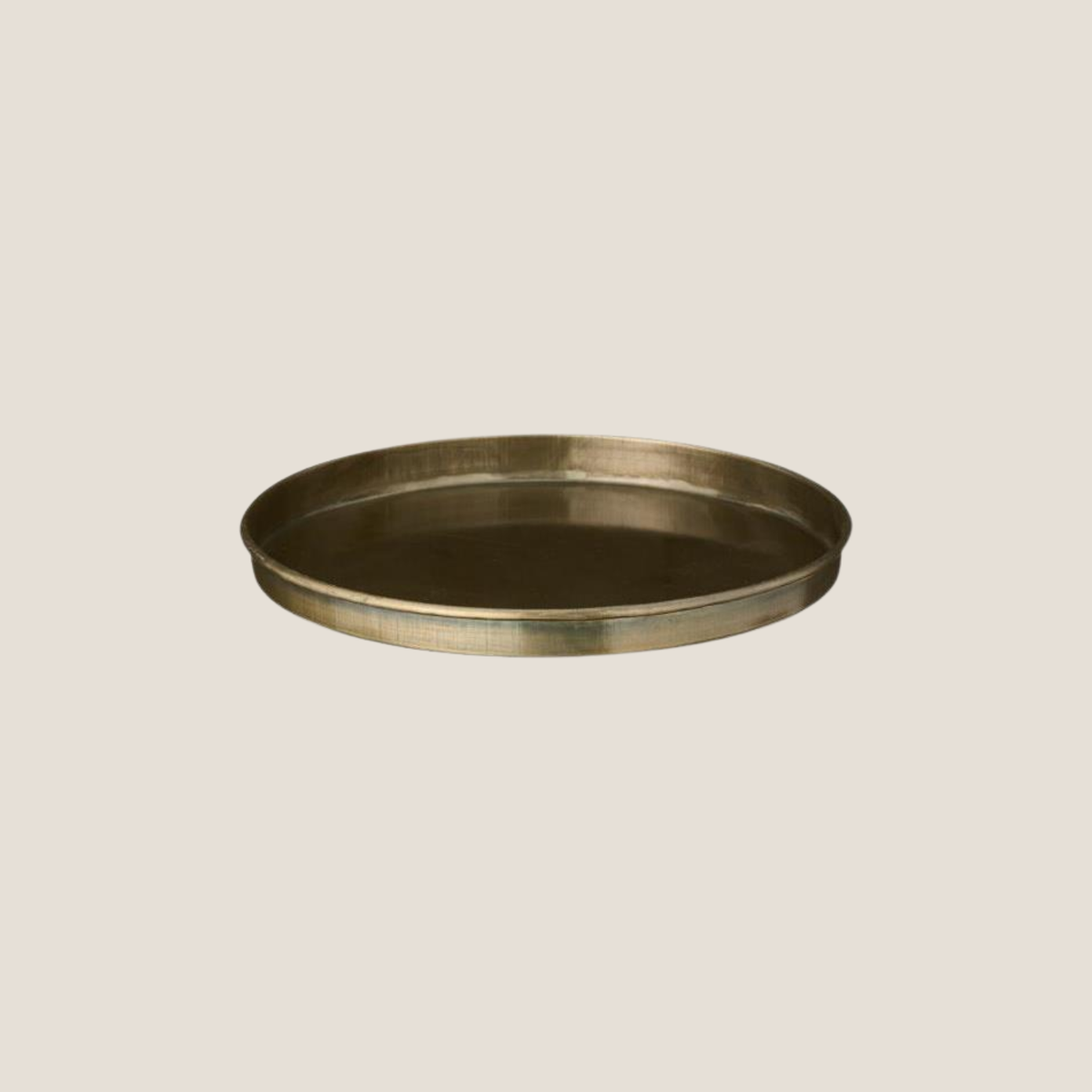 Halo Metal Tray, 15cm in Gold Finish