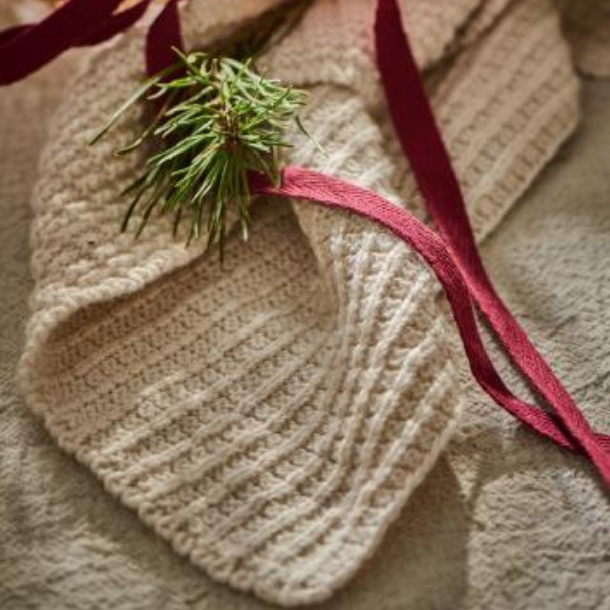 Mynte Knitted Dishcloth - Ivory