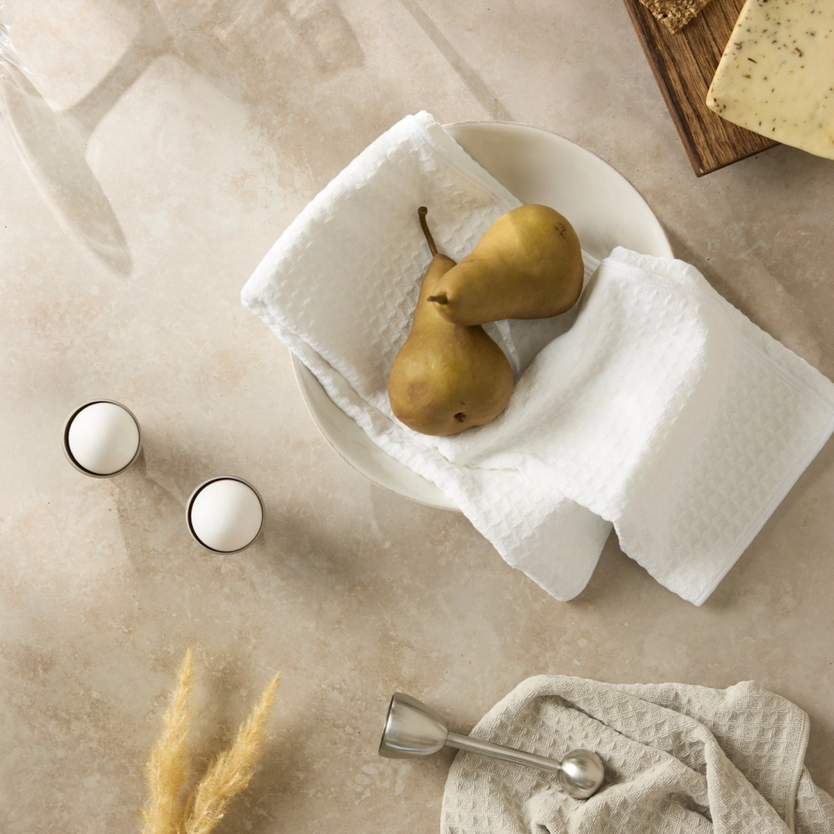 Geometry Salt Truffle Hand Towel