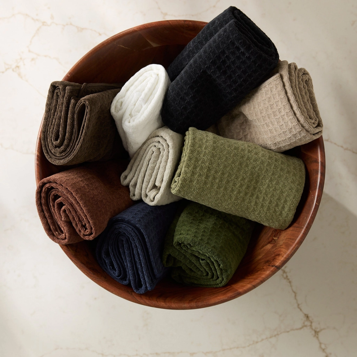 Geometry Salt Truffle Hand Towel