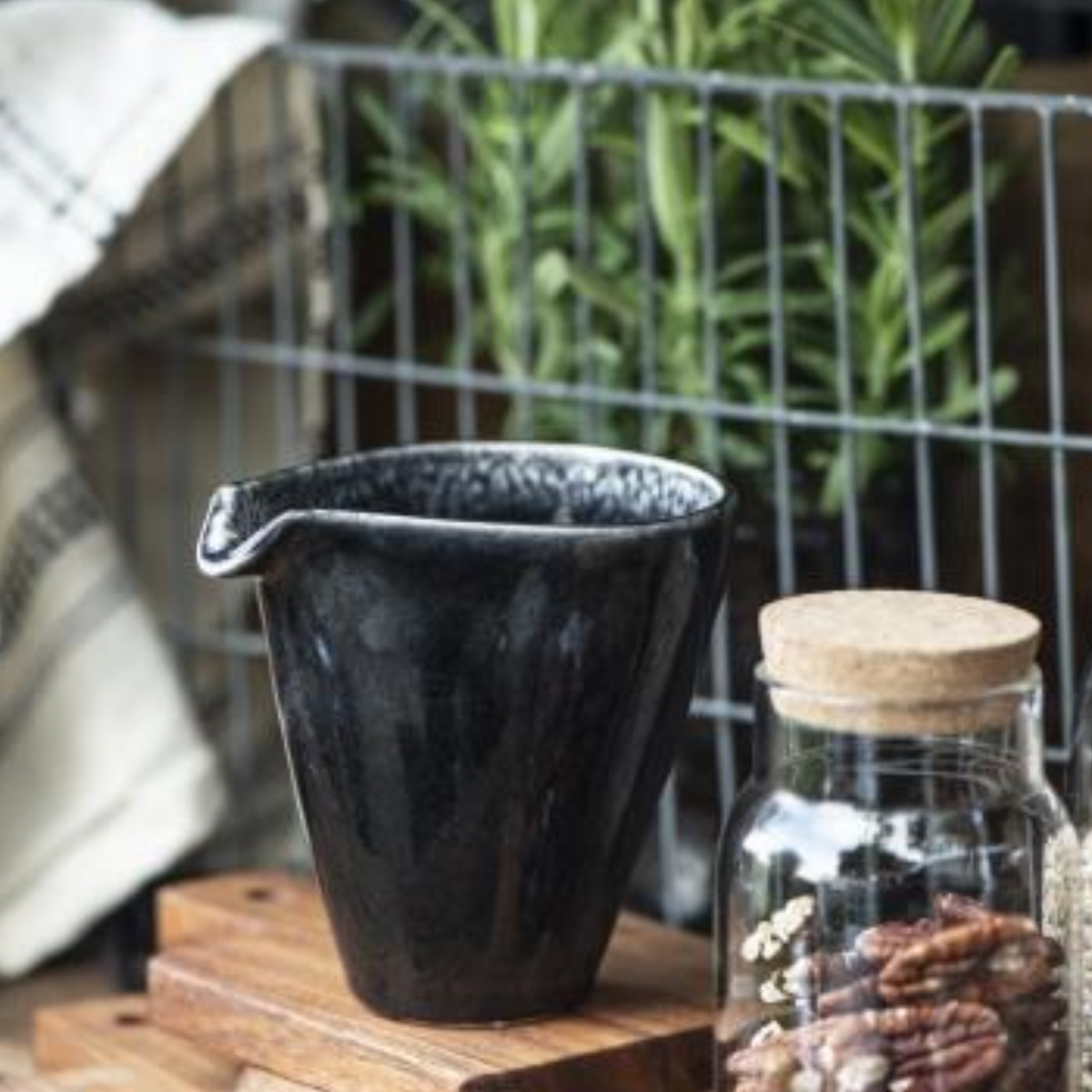 Dunes Mini Pitcher - Antique Black