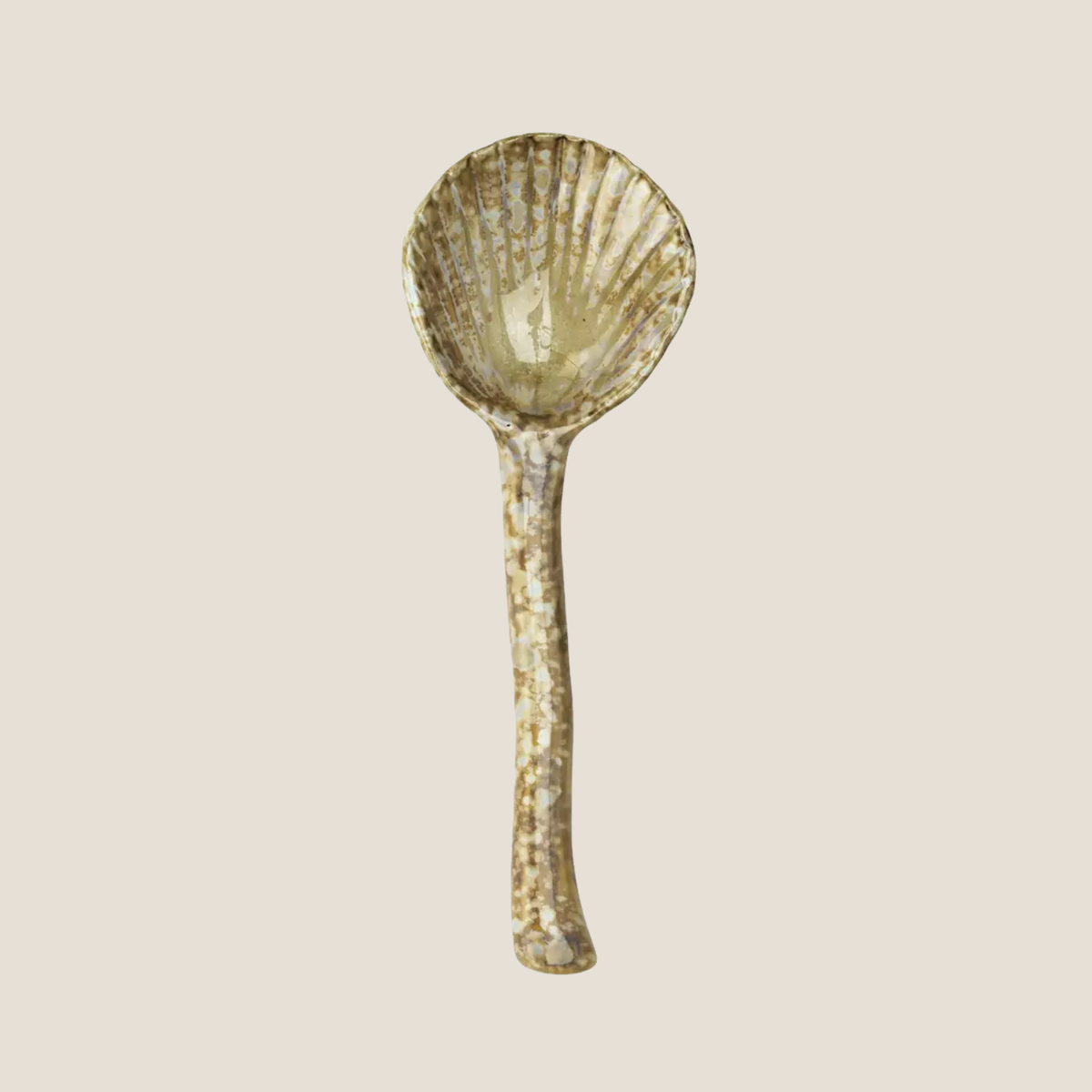 Scallop Stoneware Spoon