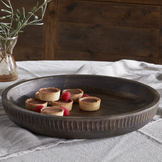 Eisha Brown Shallow Serving Bowl