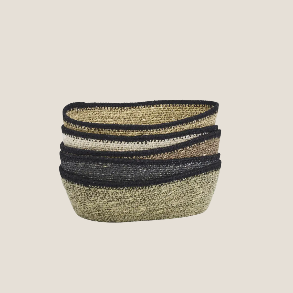 Seagrass Oval Basket - Ecru