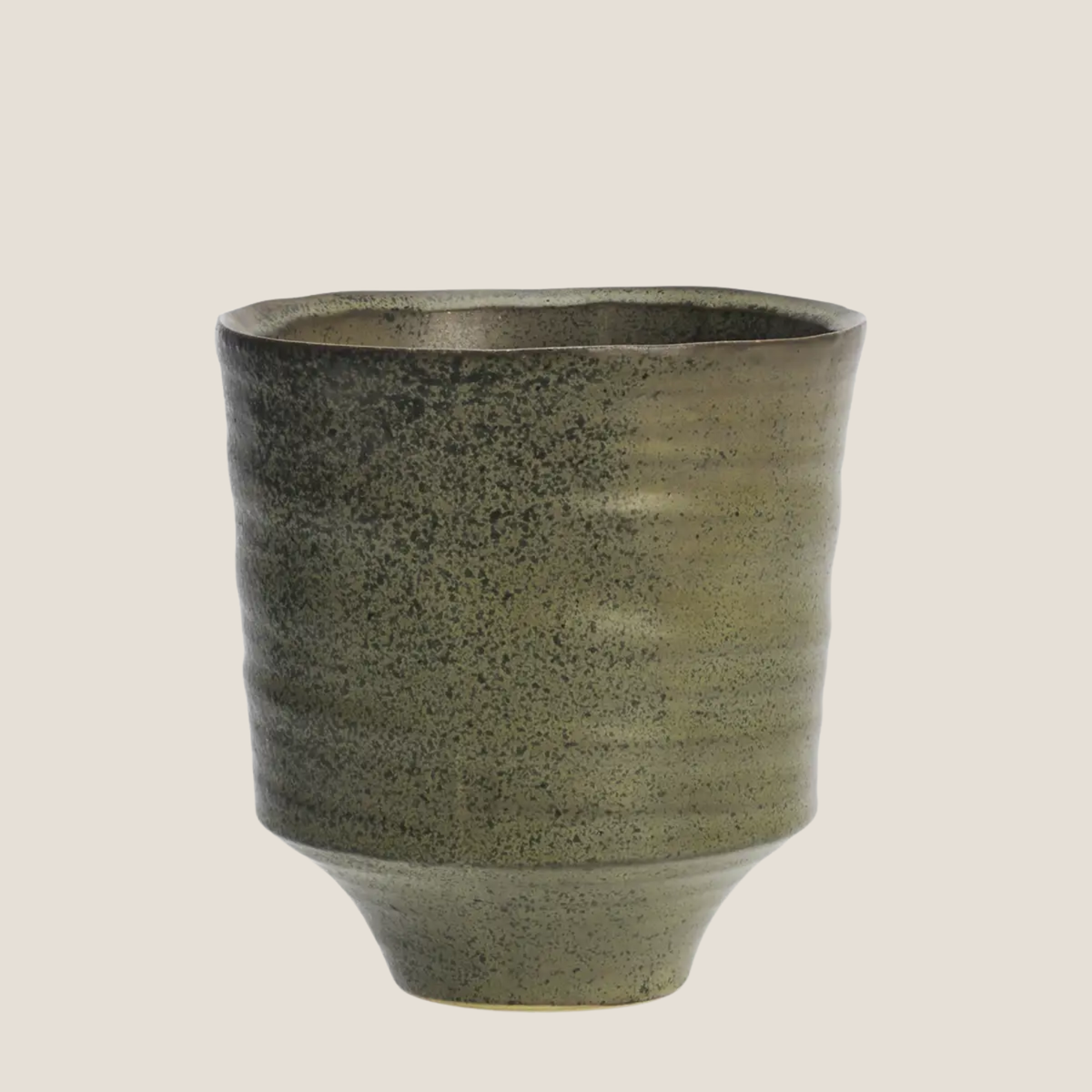 Stoneware Pot - Olive