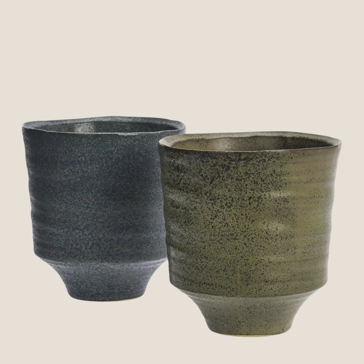 Stoneware Pot - Olive