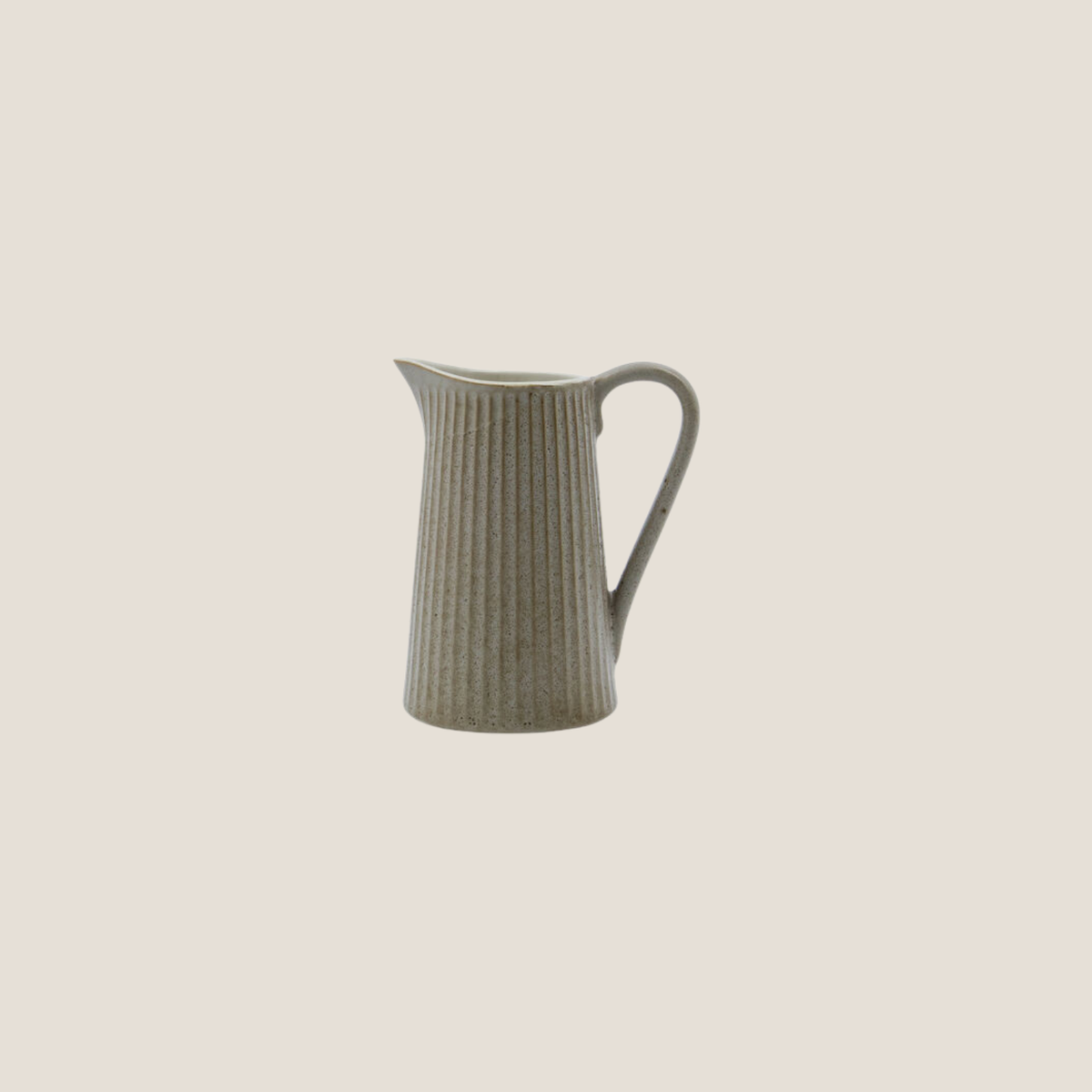 Pleat Small Jug, Grey/Brown