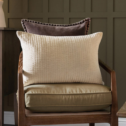 Haze Feather Filled Cushion in Quartz