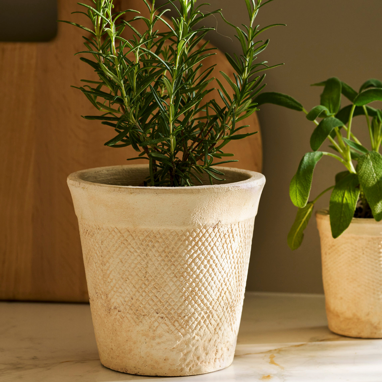 Dursley Textured Natural Stoneware Pot, Large