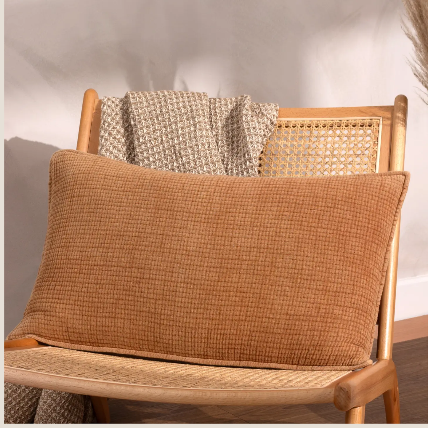 Ribble Cushion Cover in Pecan