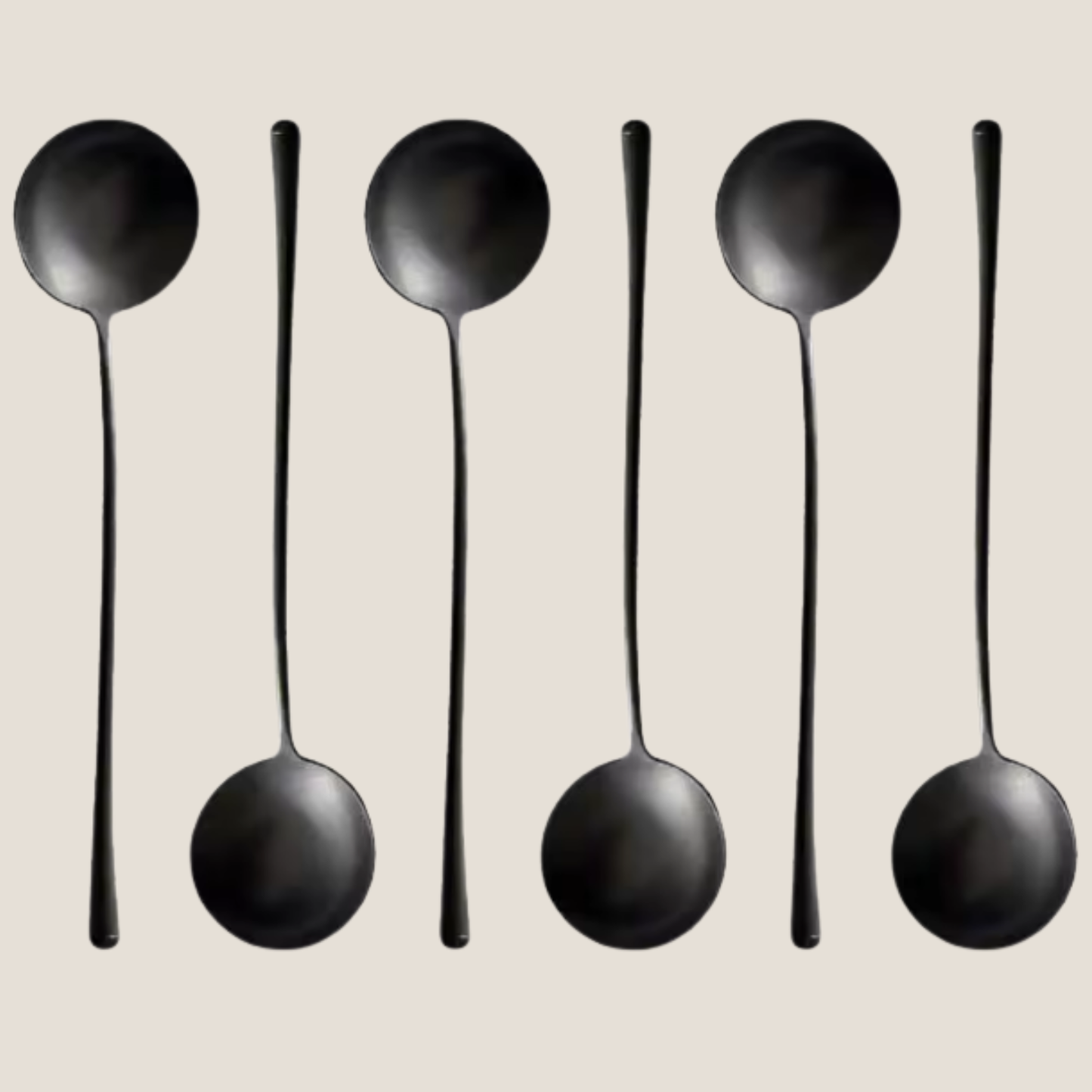 Matt Black Large Serving Spoon