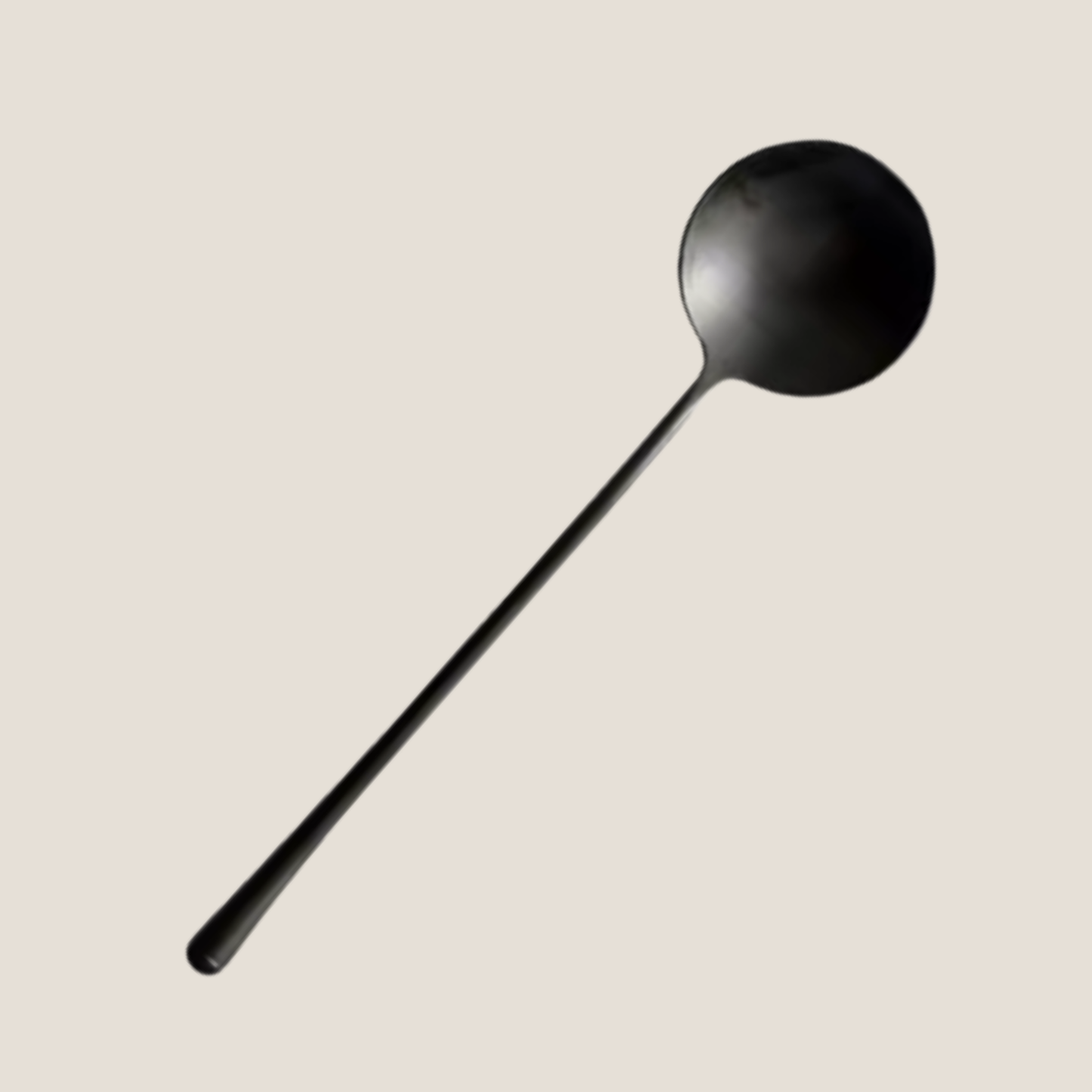Matt Black Small Serving Spoon