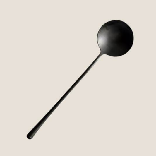 Matt Black Small Serving Spoon