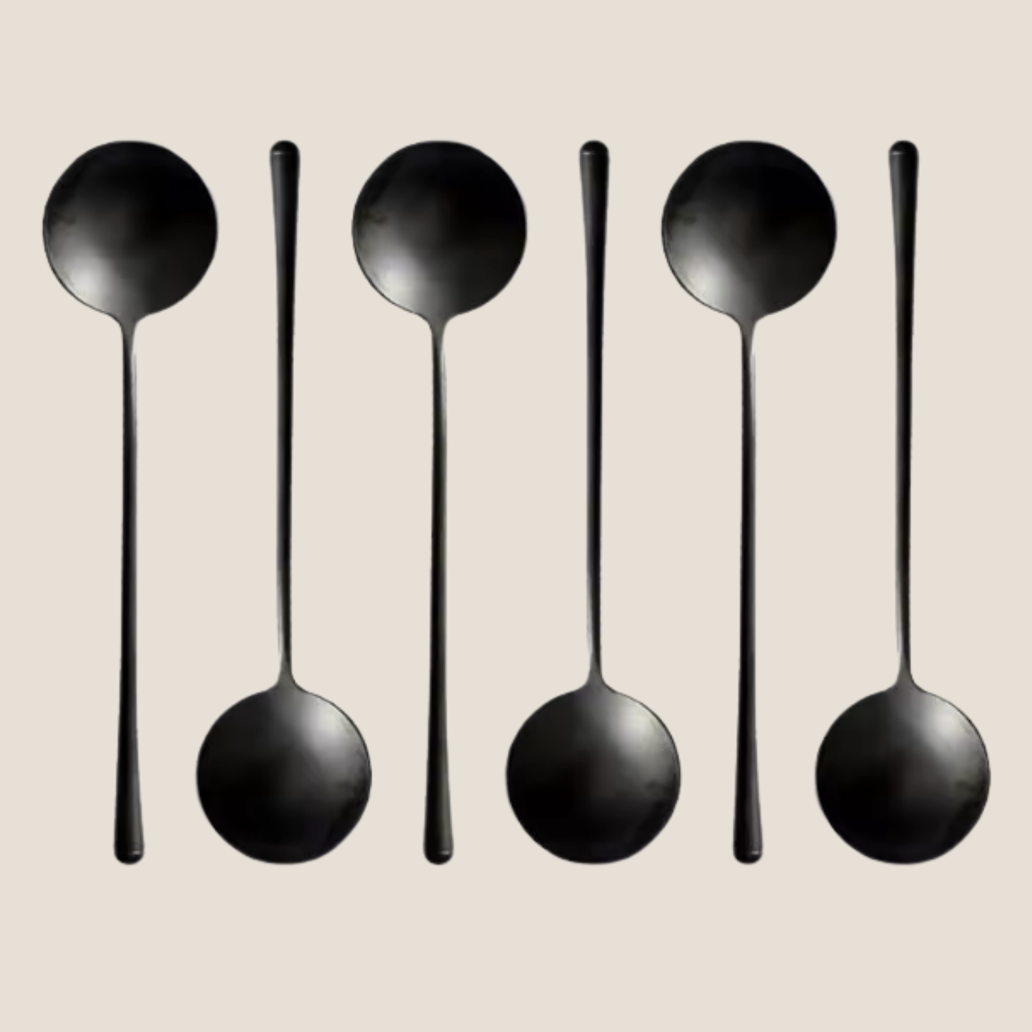 Matt Black Small Serving Spoon