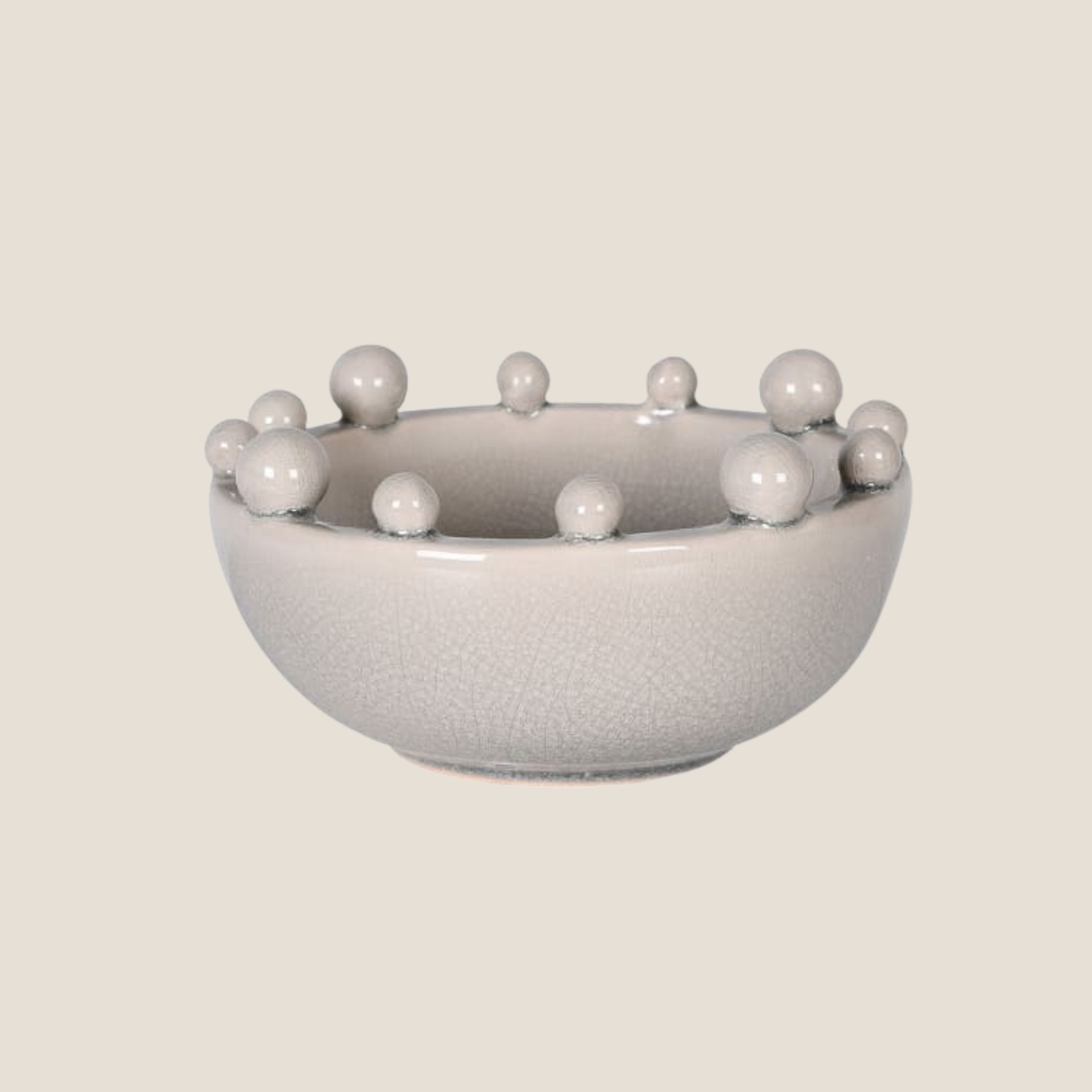 Cream Trinket Bobble Bowl