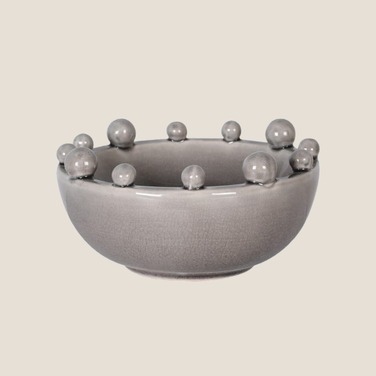 Grey Trinket Bobble Bowl