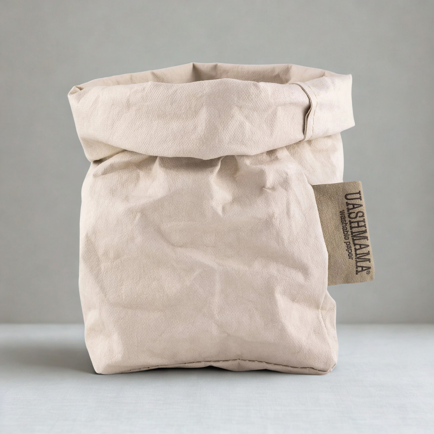 UASHMAMA Small Washable Paper Bag, Cashmere
