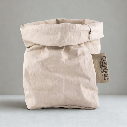 UASHMAMA Small Washable Paper Bag, Cashmere
