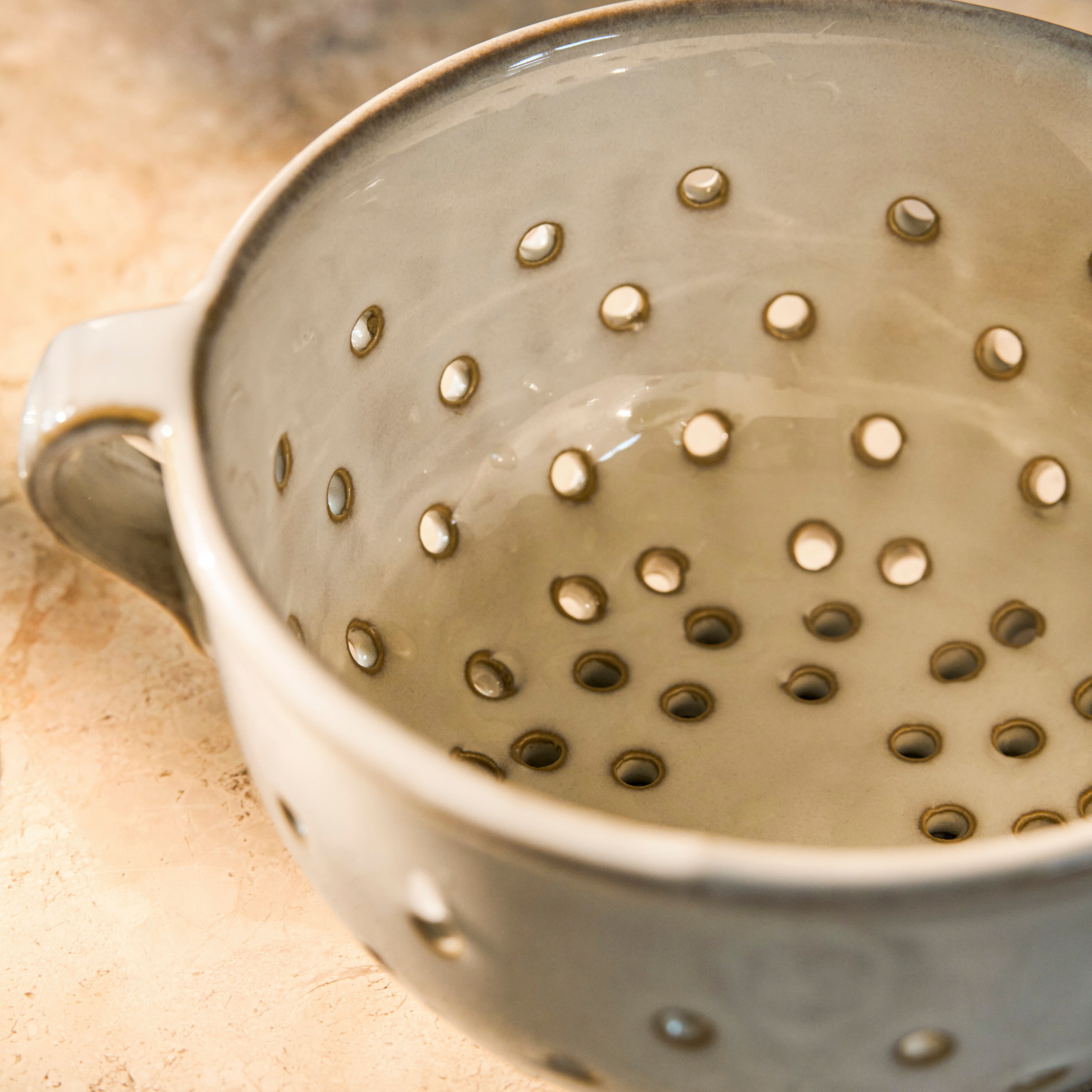 Ithaca White Stoneware Berry Bowl