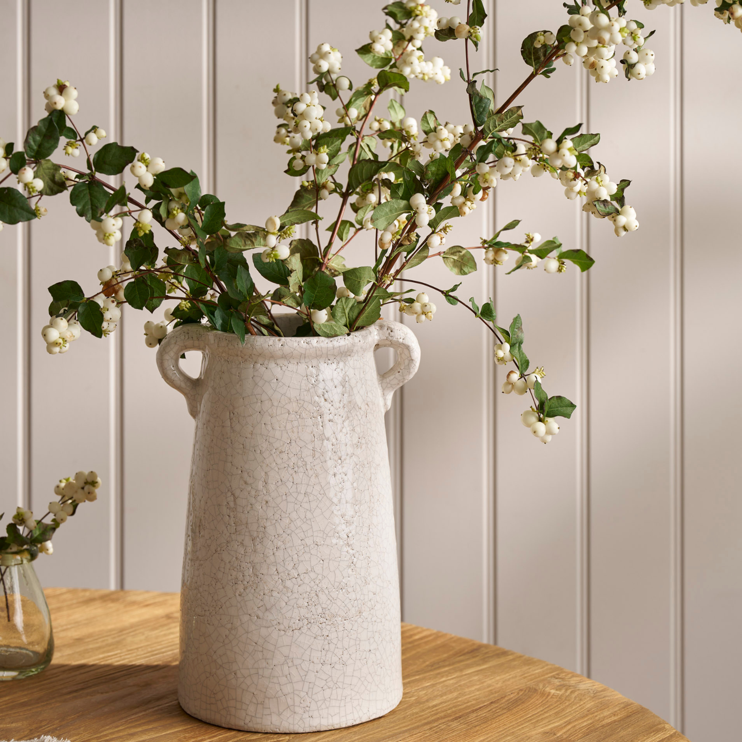 Ravello White Ceramic Vase, Large