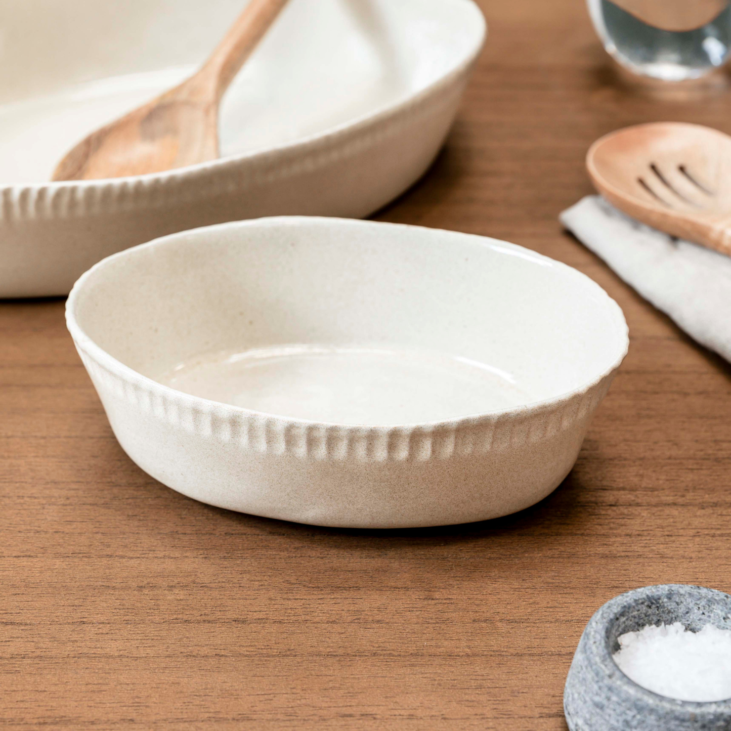 Fernham Neutral Small Oval Serving Dish