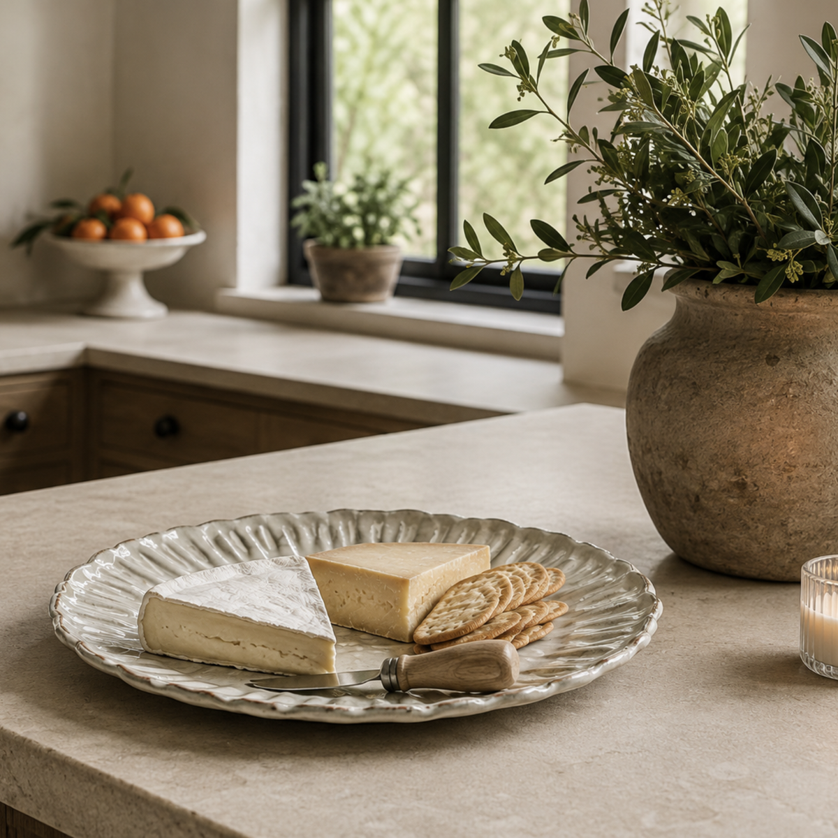 Stoneware Plate - Taupe