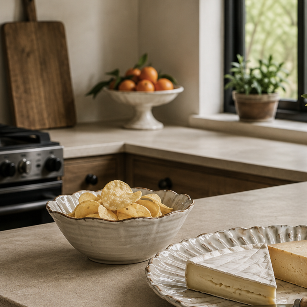 Stoneware Bowl - Taupe