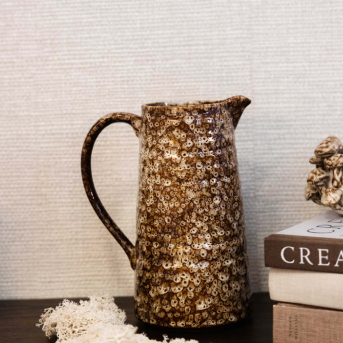 Mottled Brown Jug - Large