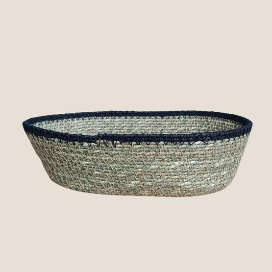 Seagrass Oval Basket - Sage