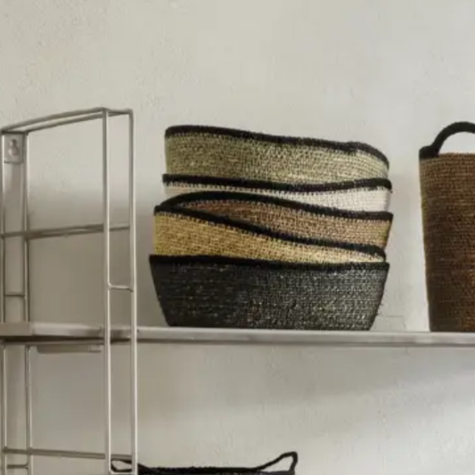 Seagrass Oval Basket - Ecru