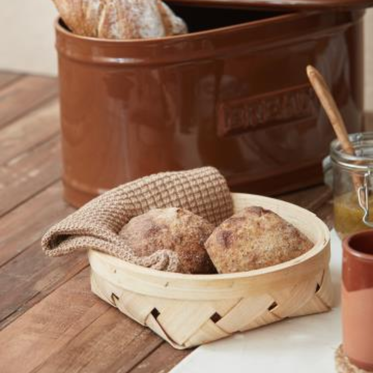 Mynte Knitted Dishcloth - Brown