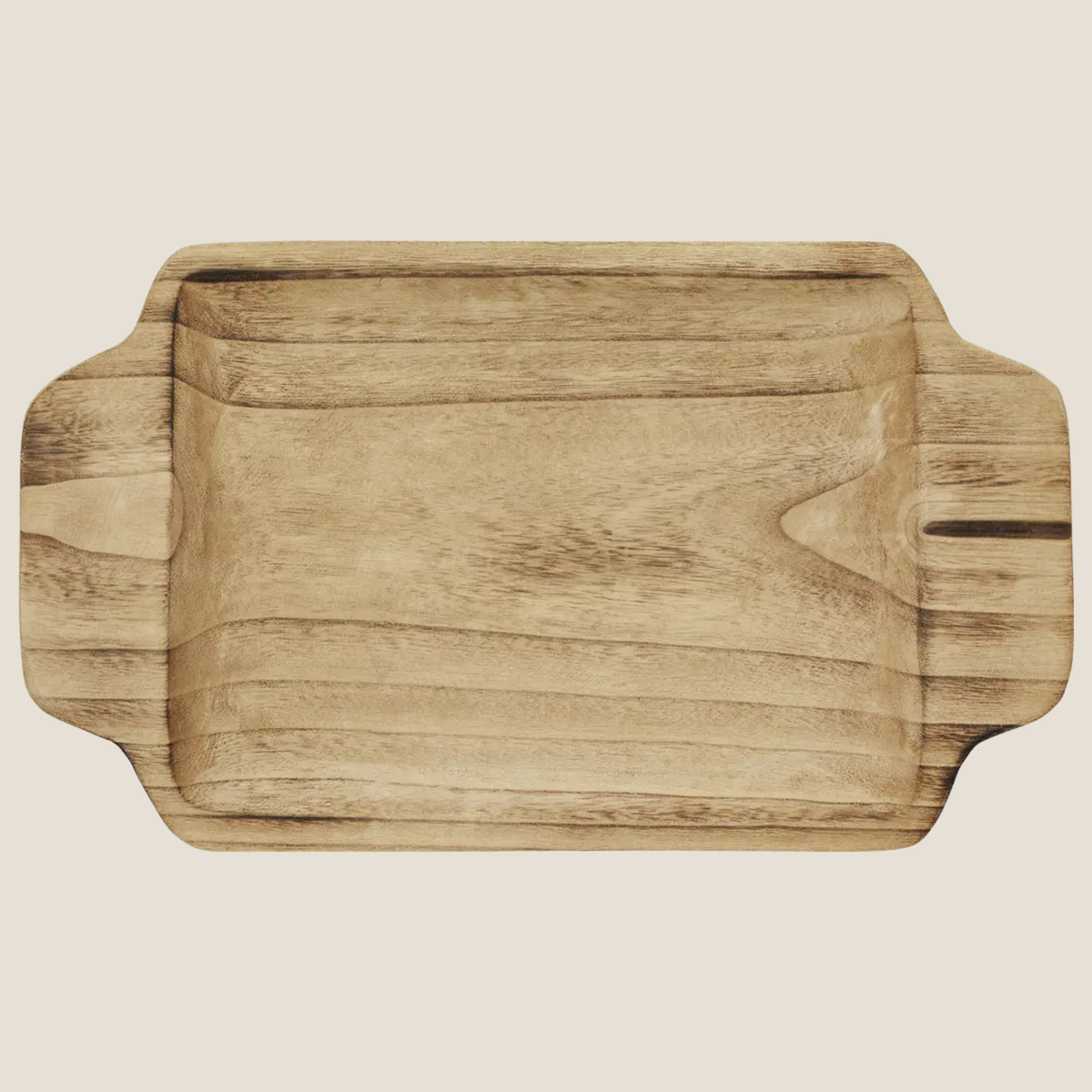Kiri Field Large Rectangular Wooden Tray