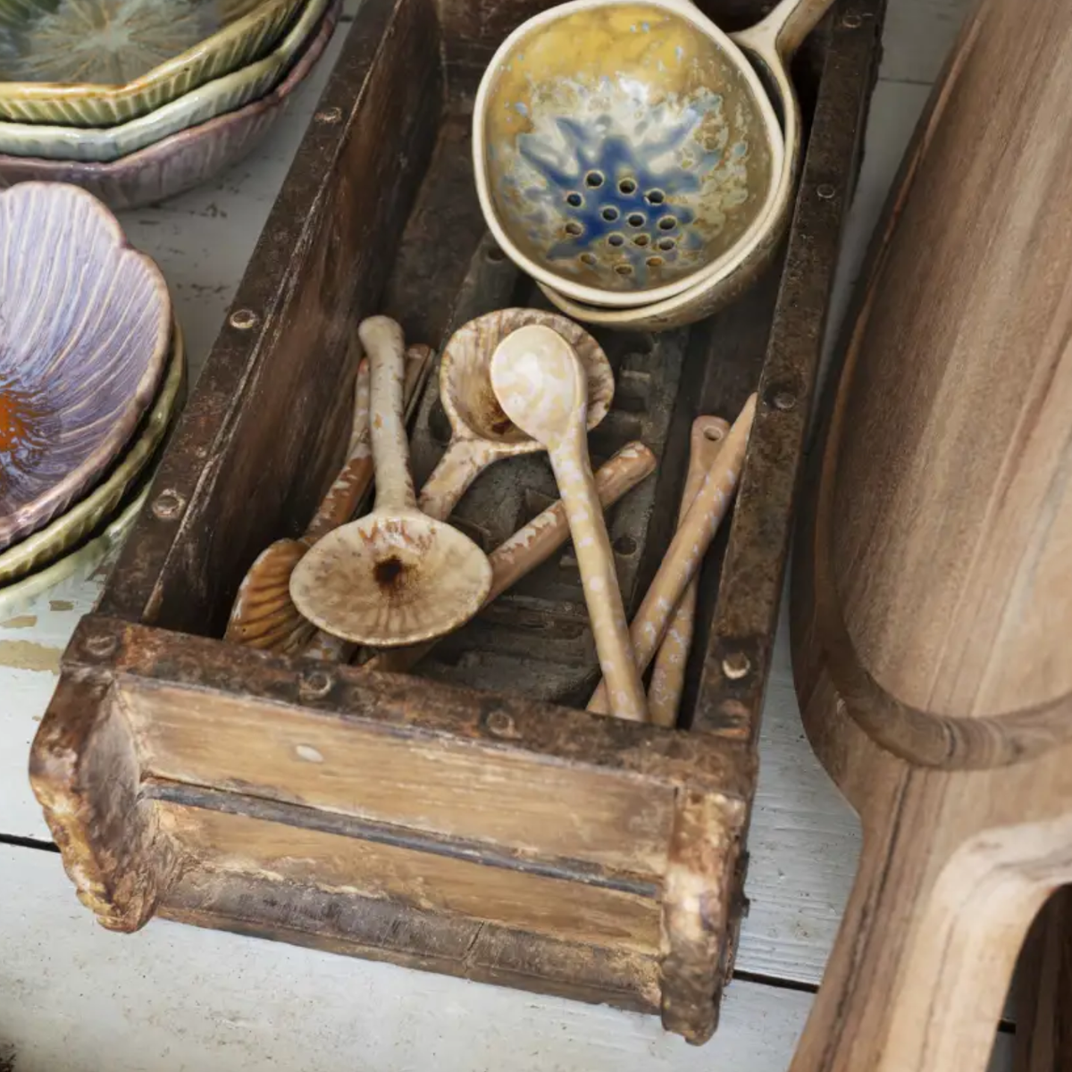 Marbled Stoneware Teaspoon